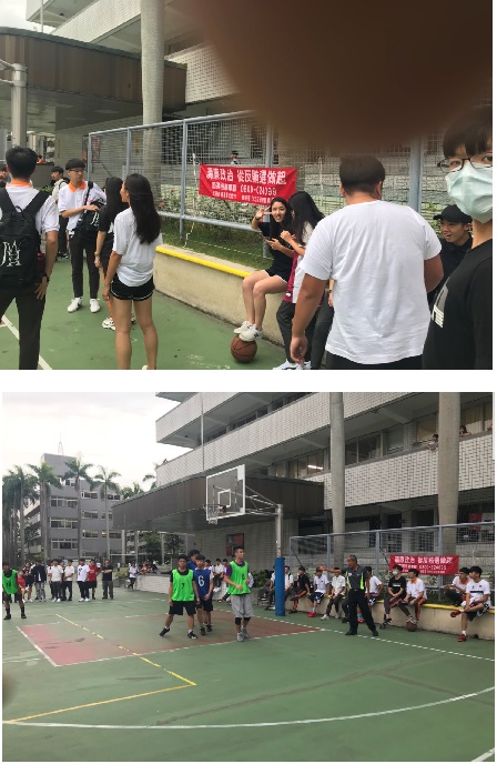 107年8月10日 景文高中暑期班際籃球賽預賽導入反賄選活動，各隊成員反應熱烈